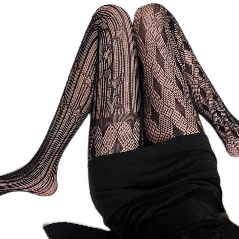 Fashion Womens Argyle Pattern Fishnet Tights Different Pattern Club Wear Party Pantyhose Sexy Underwear Cosplay Goth 1pcs  tt315