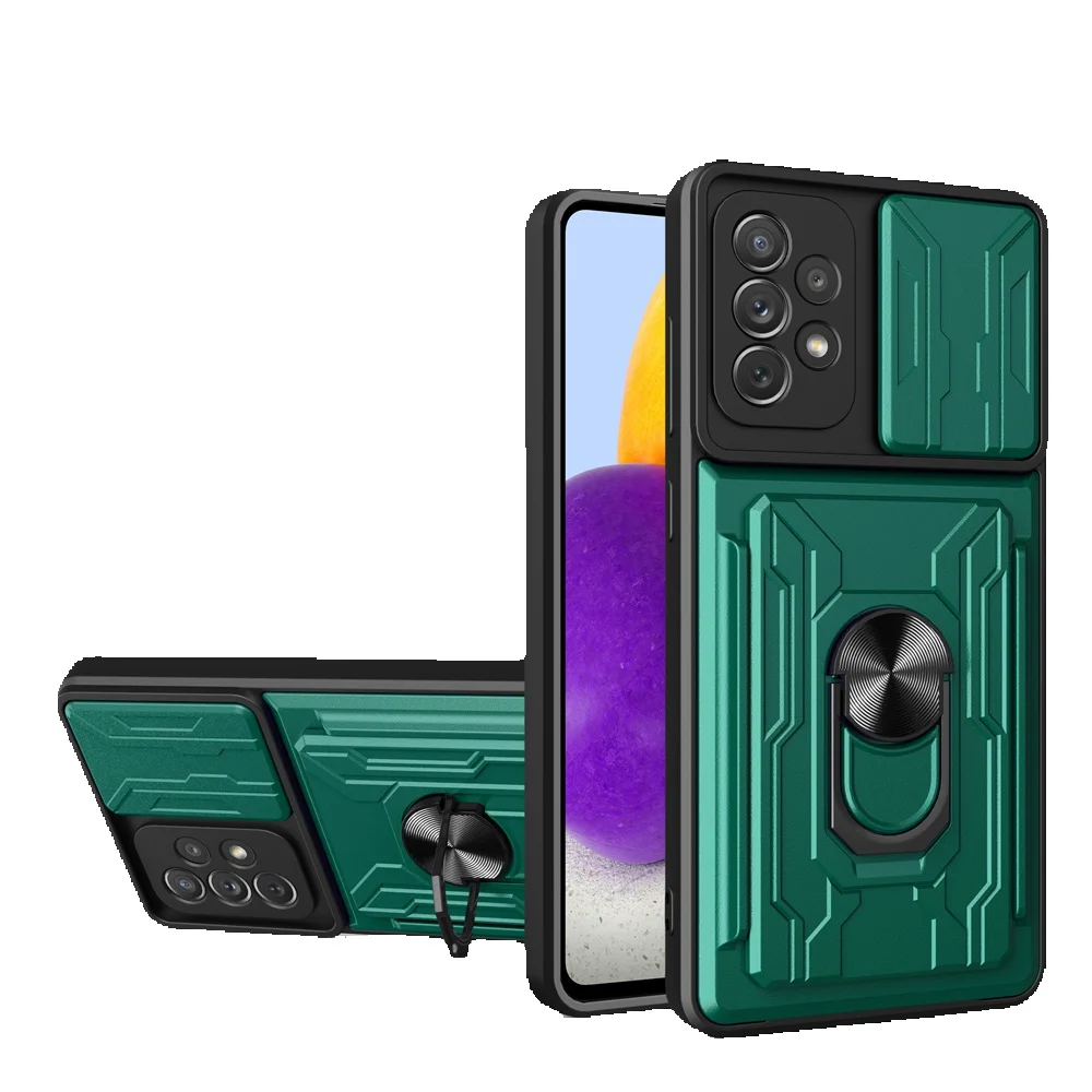 

Чехол для телефона противоударный Armor Samsung Galaxy A51 A71 A12 A52 A72 A22 A32 A13 A53 S20 Fe S21 Plus S22 Кольцо-держатель для карт Funda