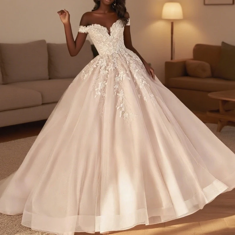 

Sleeveless Wedding Dress Vintage Sweetheart Appliques A-Line Princess Vestido De Novia Plus Size Bride Gown Customized
