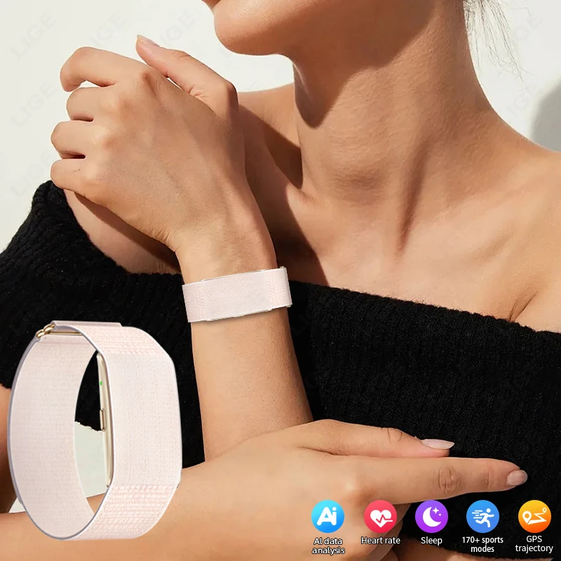 

﻿ LIGE Sports Fitness Tracker 2025 Pedometer Ultralight Smart Bracelet Heart Rate Monitor Smart Wristband No Screen Smartwatch