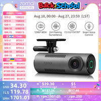 70mai Dash Cam M310 1296P Resolution 130°FOV Smart Voice Control Support 24H Parking Guard Night Vision 70mai M310 Car DVR