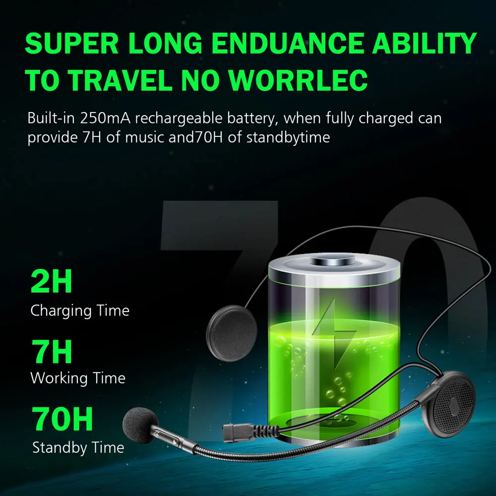 FreedConn Motorcycle Helmet Intercom Wireless Bluetooth Headse Headphone Moto Earphone Music Play Speaker Motorbike Intercoms