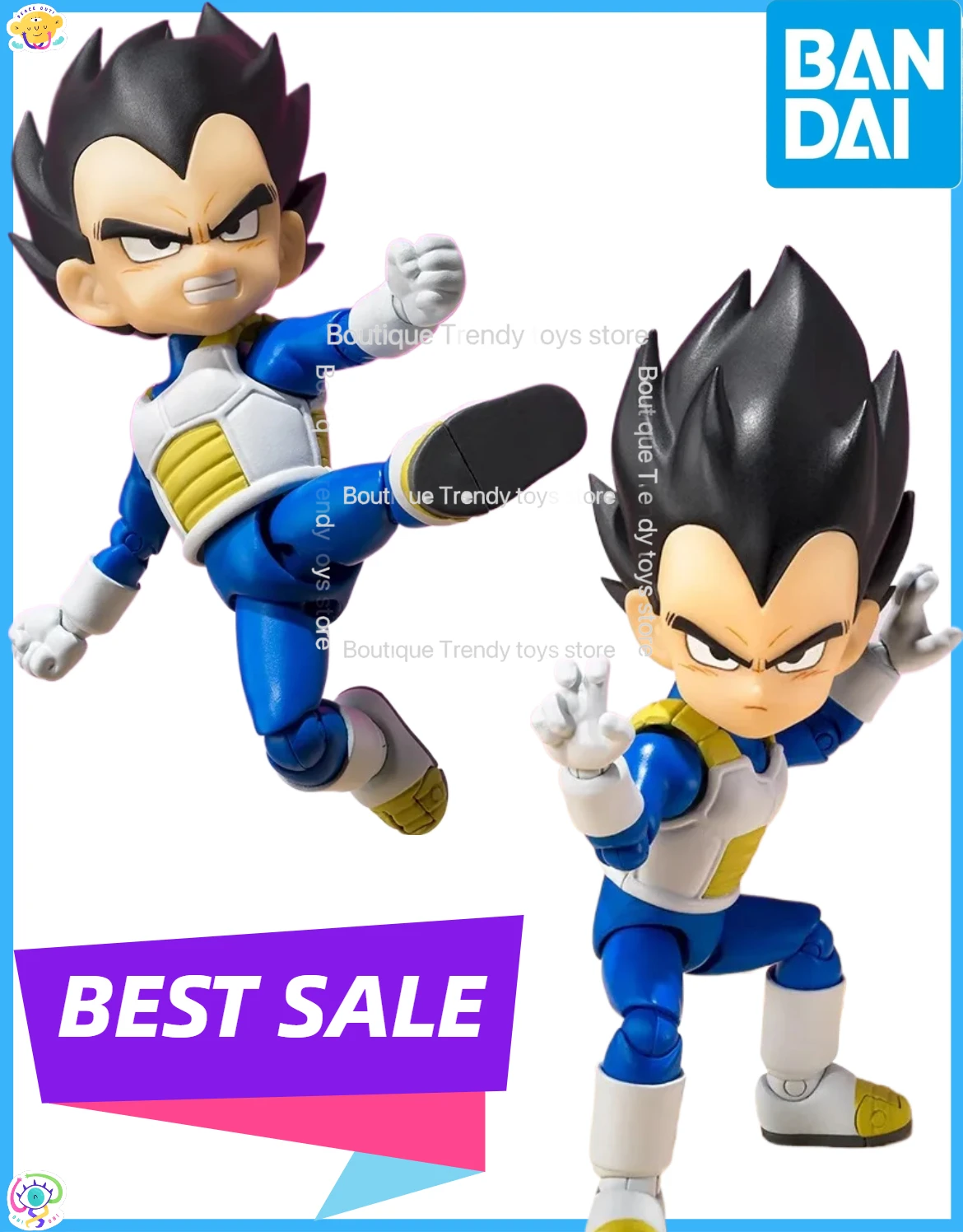 BANDAI S.H.Figuarts SHF Dragon Ball Vegeta Goku Piccolo Super Saiyan MINI DAIMA Anime Action Figures Model Toys