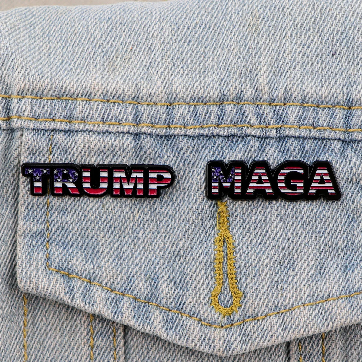 2024 Donald Trump Enamel Pin Lapel Pins for Backpacks Brooches Badges Flag Fashion Brooch for Clothes Jewelry Gifts for Friends