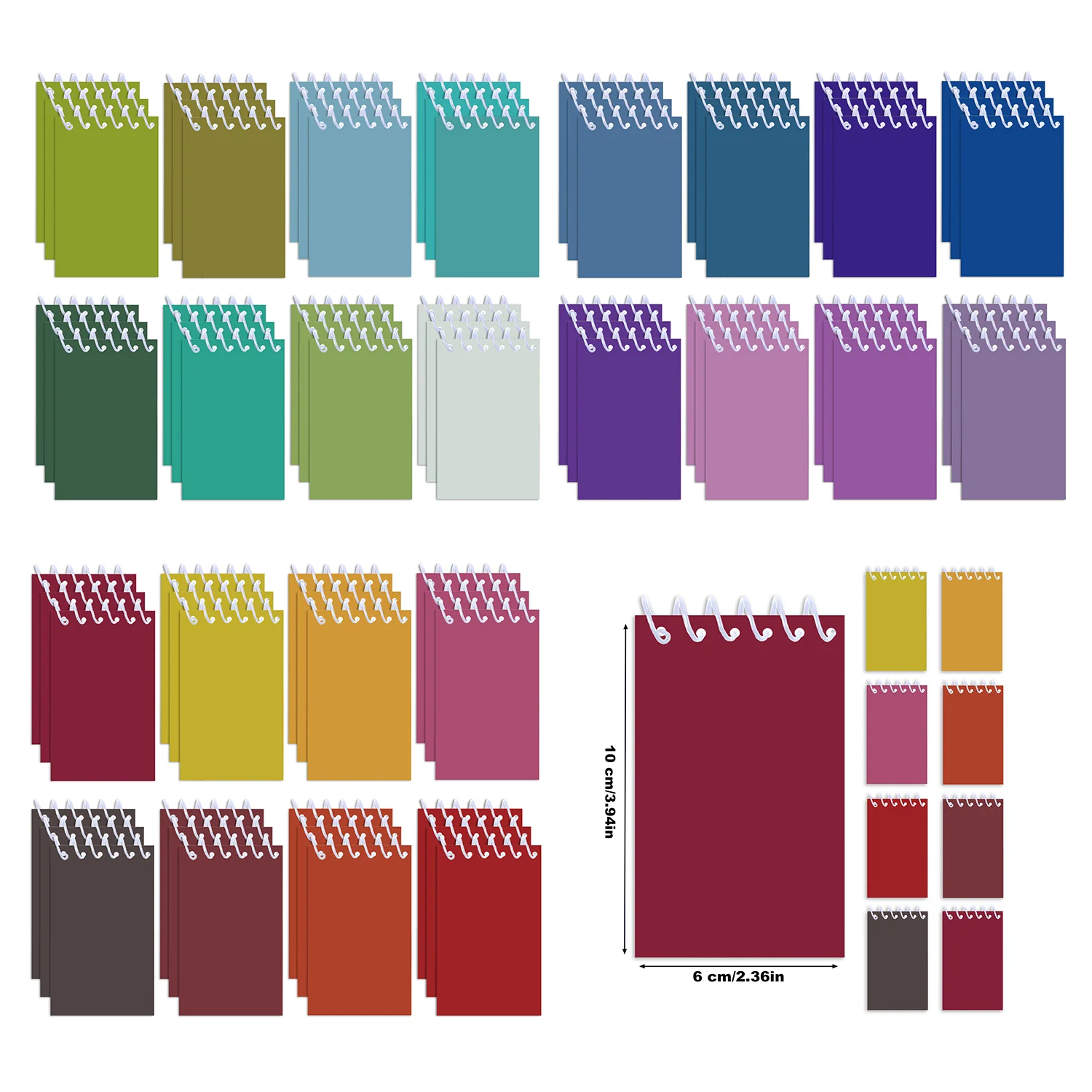 

8/16 шт., однотонный мини-спиральный карманный блокнот, портативный мини-блокнот, блокнот на катушке, детские подарки, офисные канцелярские принадлежности, школьные дневники