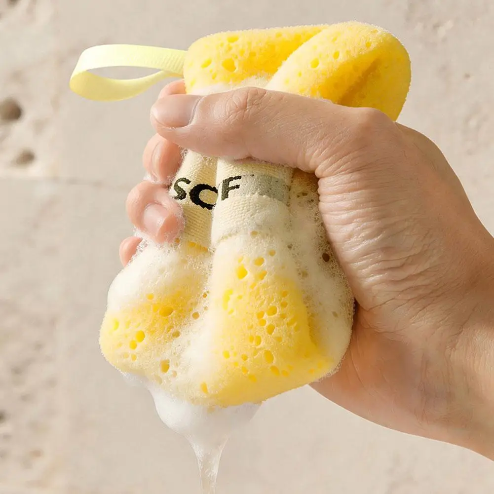 Sponge Soap Bag Bath Cleansing Foaming Net Pouch Body Exfoliating Scrubber Sponges Bathroom Nylon Soap Pocket