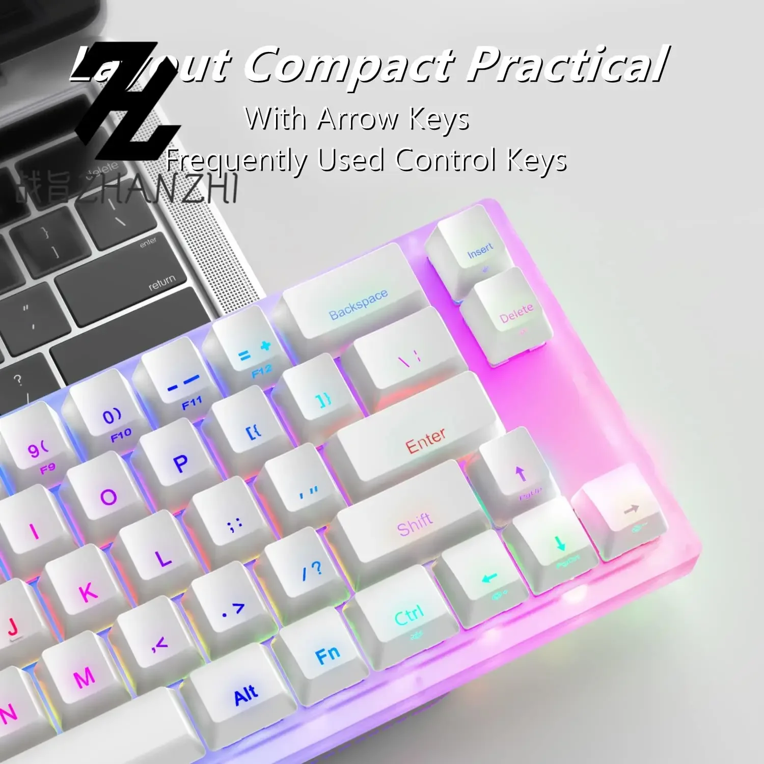 Womier K66 Gamer Mechanical Keyboard Hot Swappable Gaming Keyboard Tyce-c Wired RGB Backlit Gateron Switch for PC Laptop