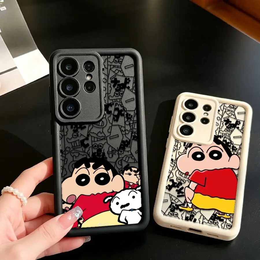 S-Shin-C-chan Case for Samsung Galaxy S26 Ultra S25 Edge S24 Plus S25 S24Ultra S21 S23 FE S22 S20FE Phone Cover