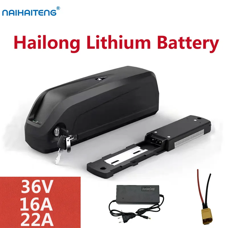 Hailong36V 16A 22A10S6P 18650 Rechargeble Lithium Li-ion Battery Pack for Universally Modified Mountain Folding Bicycles