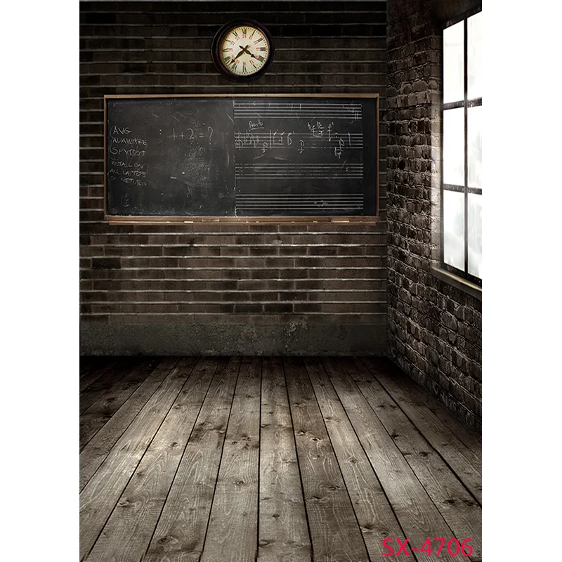Vinyl Custom Photography Backdrops Vintage Brick Wall Wooden Floor Theme Photo Background Studio Prop YXFL-74