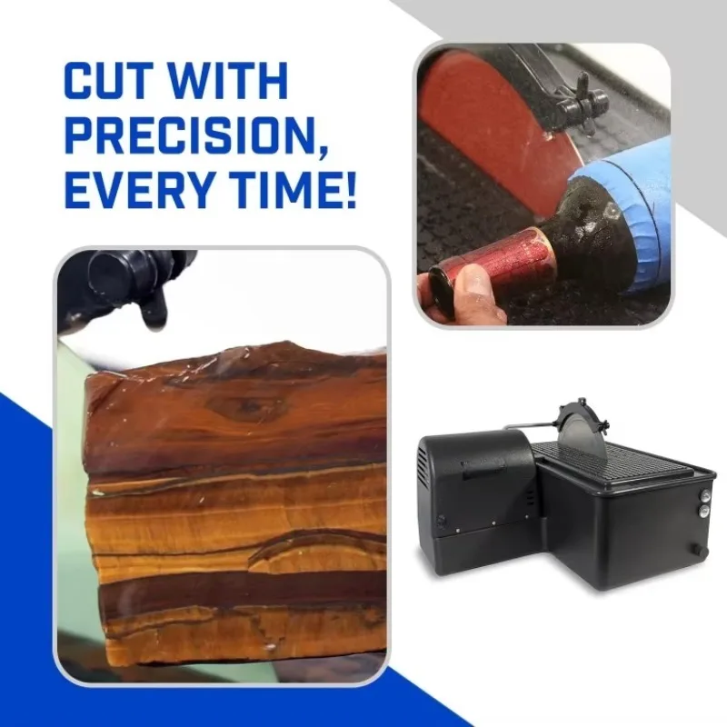 منشار بلاطة معدات جواهري جديد مقاس 10 بوصات - منشار مبلل لقطع الحجر والصخور والزجاج وآلة لقطع الصخور L #5