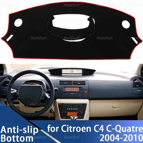 Alfombrilla de cubierta para salpicadero de coche para Citroen C4 c-quatre 2004-2010, alfombrilla parasol para Panel de instrumentos, alfombras Anti-UV, accesorios para coche LHD RHD
