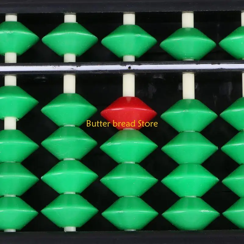 W89C Пластиковый Abacus Soroban 15 Beads Beads Column School Learning Tool для