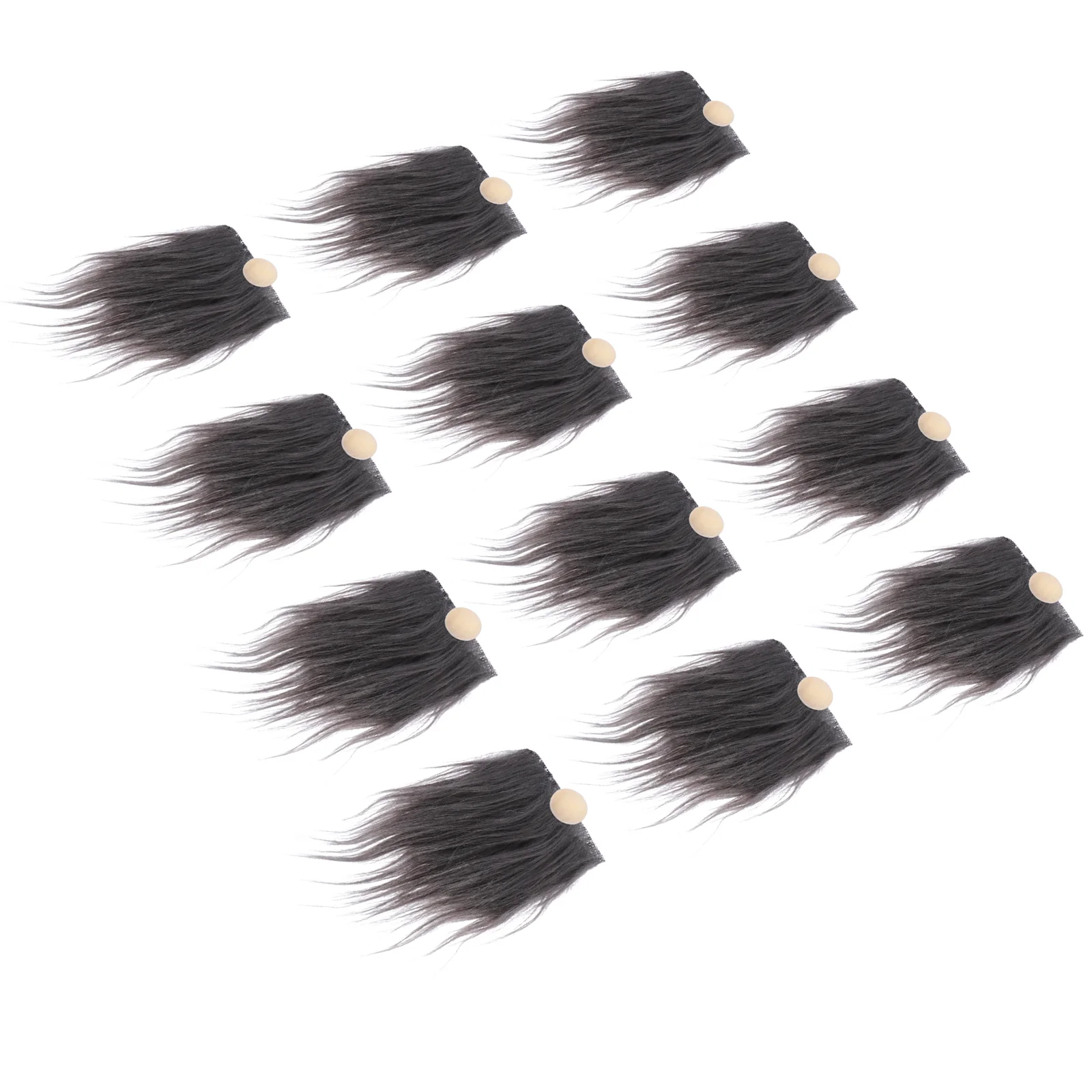 12 Sets Dwarf Beard DIY Accessories The Fabric Pre-Cut Gnome Simulation Fur Wood Artificial Faux Baby