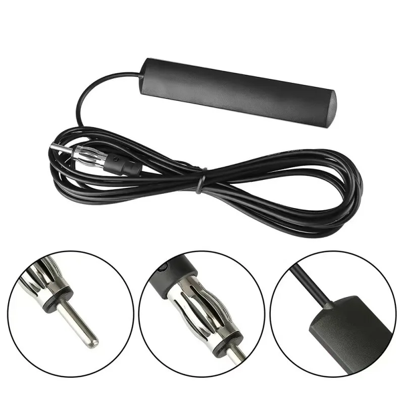 DC 5-12V Car Electronic Radio Antenna Car Hidden Amplified Antenna Signal Amplifier Booster Antena for Car Truck Motorcycle Boat