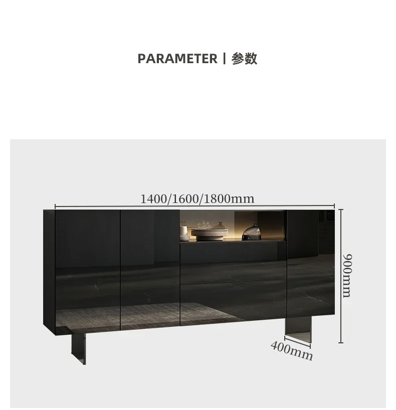 High-End Entrance Cabinet Modern Minimalist Acrylic Sideboard Cabinet Living Room Decorative Storage Shoe Cabinet