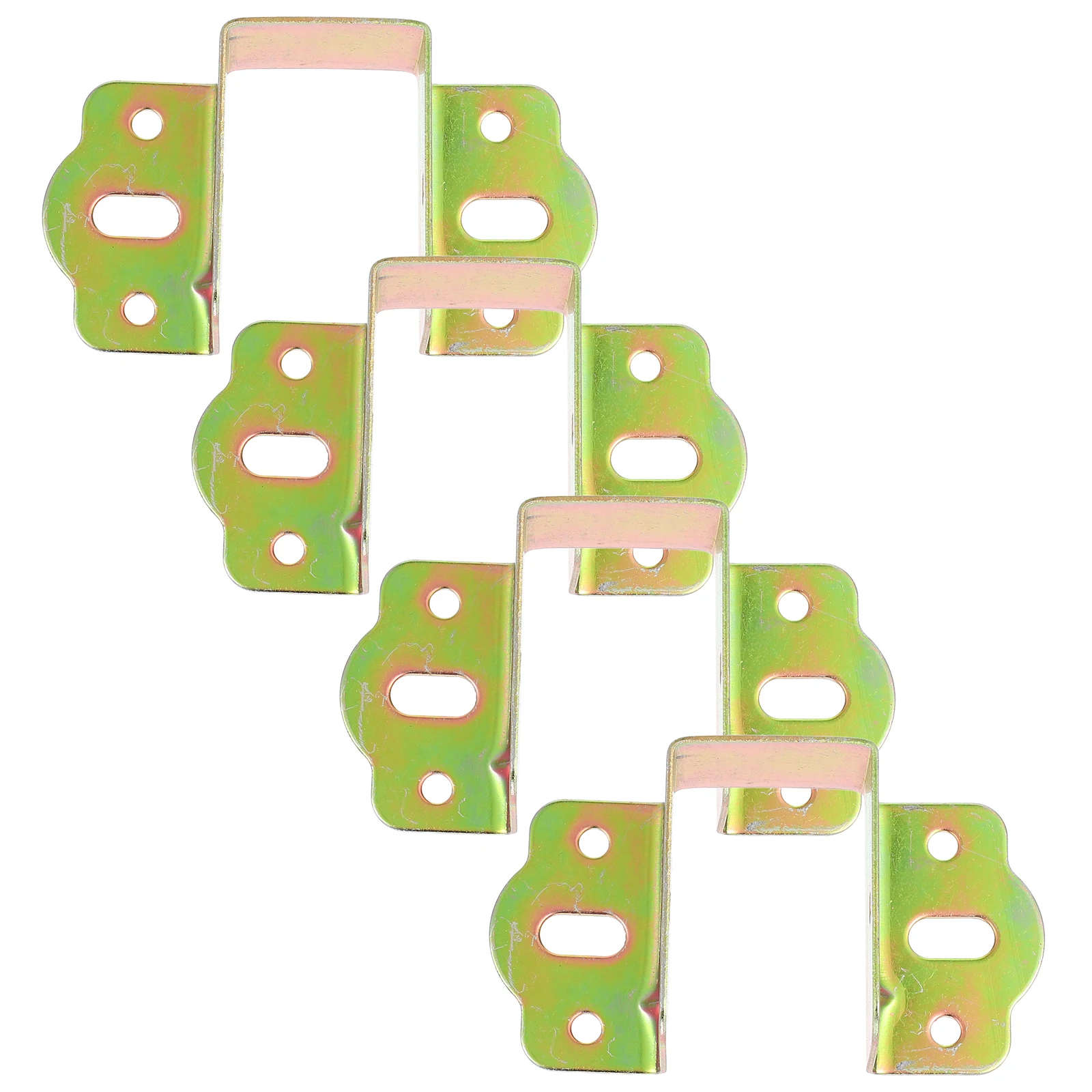 

4 Pcs Bed Hardware Accessories Frame Fittings Clamps Risers Headboard Iron Brackets Baby