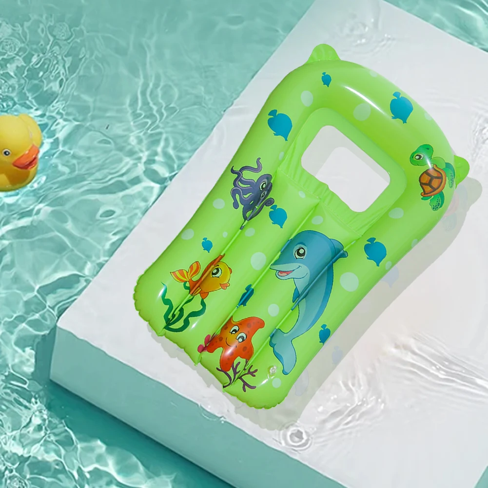Kids Floating Surfboard Children Water Recliner Cartoon Inflatable Floating Row PVC Cute Water Hammock Thickened for Pool Party