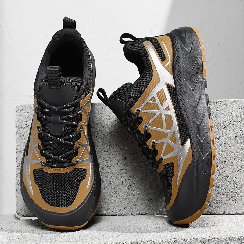 

Outdoor Men's Running Shoes Minimalist Barefoot Shoes Mesh Breathable Wide Toe Sneakers Zero Soles Casual Hiking Climbing Shoes