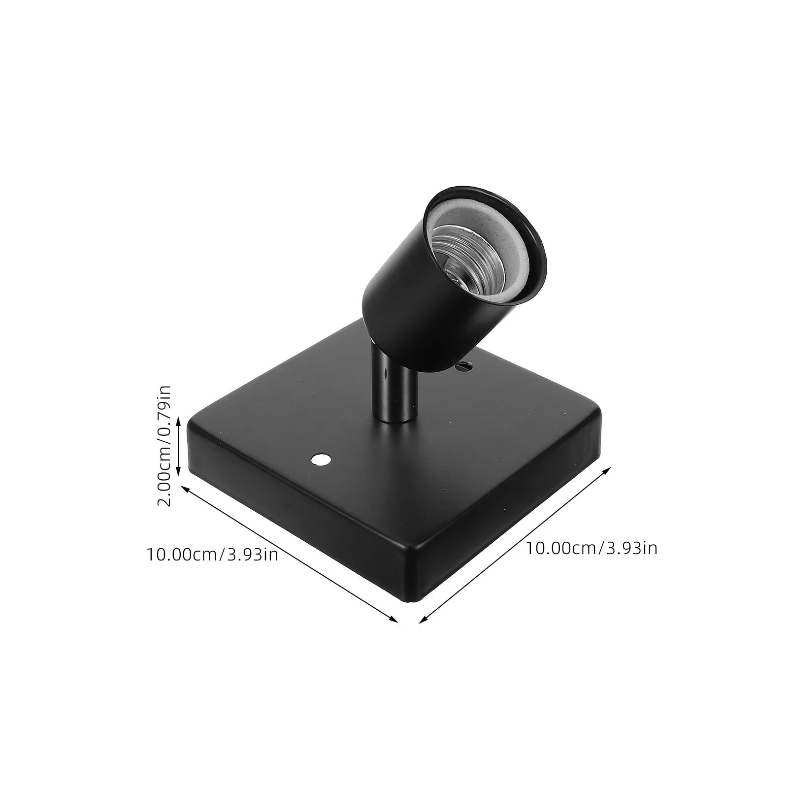 Light Bulb E27 Socket 180 Degree Rotatable Sturdy Long-Lasting Lamp Holder Compatible Household Commercial Use