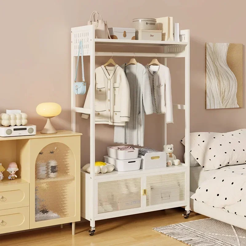 Factory Hanging Hanger Floor Coat Rack Household Hanging Clothes Rack Simple Storage Rack Hanging Clothes Rod Hanger