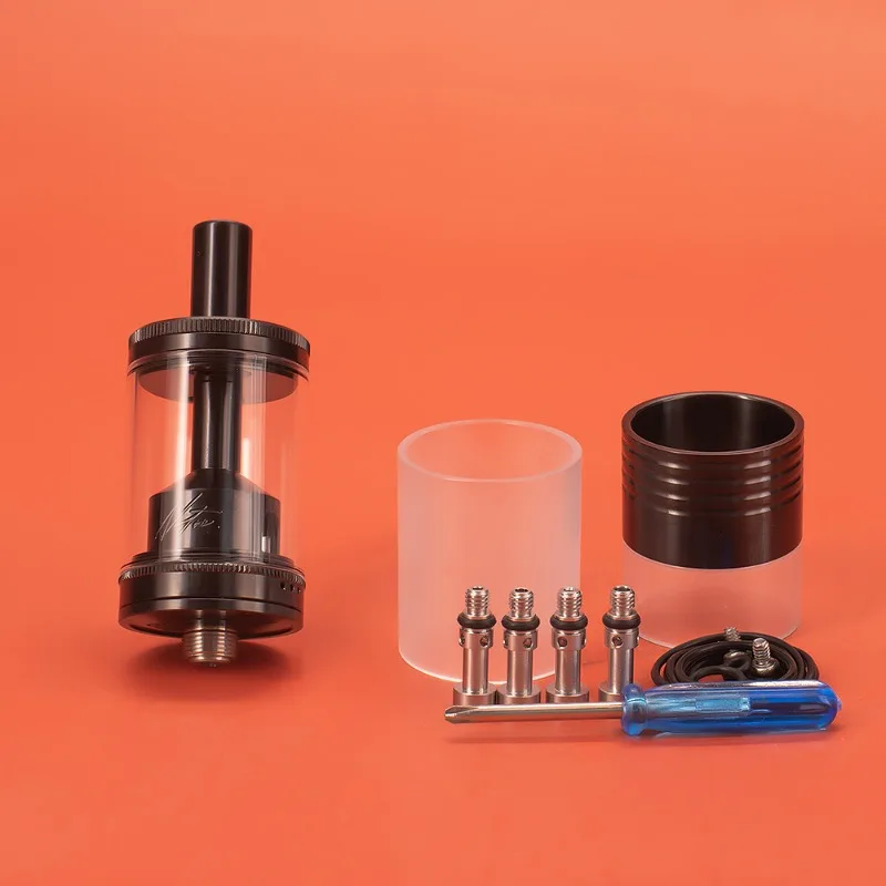 السجائر الإلكترونية Netsu RTA MTL البخاخة خزان قابل لإعادة البناء 316ss 22 مللي متر 5 مللي مع 1/1.2/1.5/1.8/2 مللي دبابيس الهواء لفائف واحدة قلم Vape