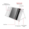 Dokio 200W 패널 태양열 plegable 중국 10A/20A 12V controlador 패널 태양열 plegable célula/cargador de sistema 패널 태양열 4