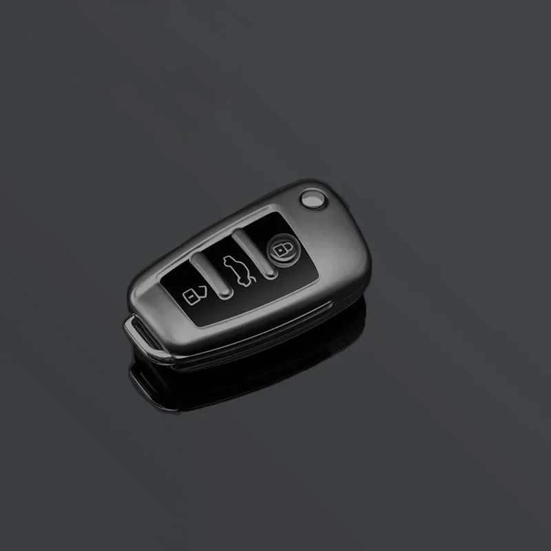 

TPU Flip Remote Key Protect Skin Cover Case Hood For Chery Tiggo 2 3X 5 Fulwin 2 Eastar 3 Buttons Keychain Car Accessories