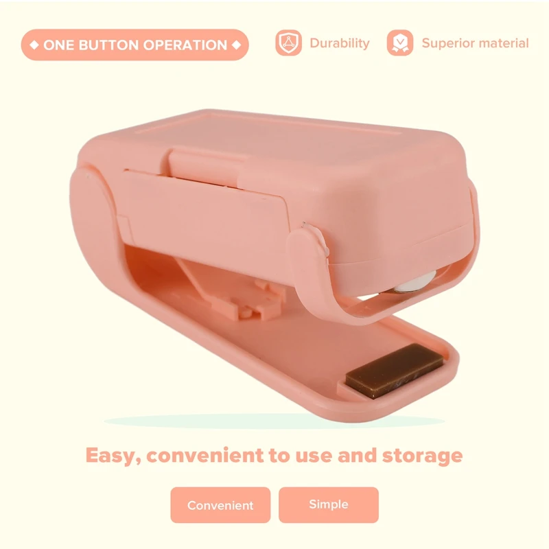 โปรโมชั่น! เครื่องซีลพลาสติกแพคเกจถุงเก็บเครื่องซีลขนาดเล็ก Handy สติกเกอร์และซีลสําหรับอาหารขนมขบเคี้ยวอุปกรณ์ครัว