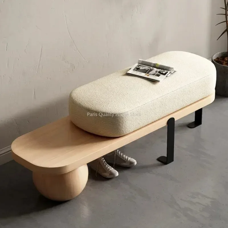 Kreative U-förmigen Fußhocker Massivholz Bank Wohnzimmer Möbel Hause Tür Schuh Ändern Hocker Eingang Schlafzimmer Nachttisch Hocker