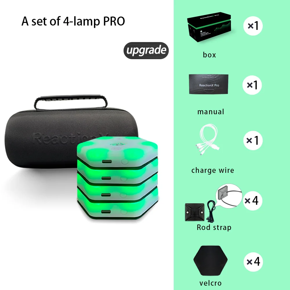 Set of 4 lamps pro