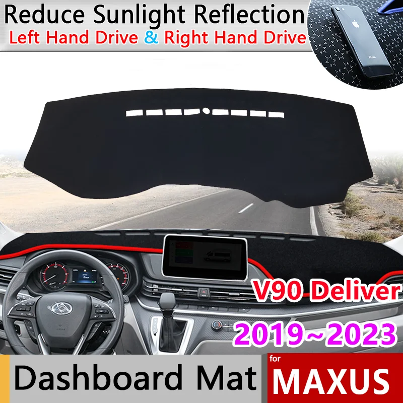 

Car Dashboard Cover Board Mat Carpet Pad for Maxus V90 Deliver eDeliver 9 LDV 2019~2023 2022 Sunshade Protect Sticker Accessorie