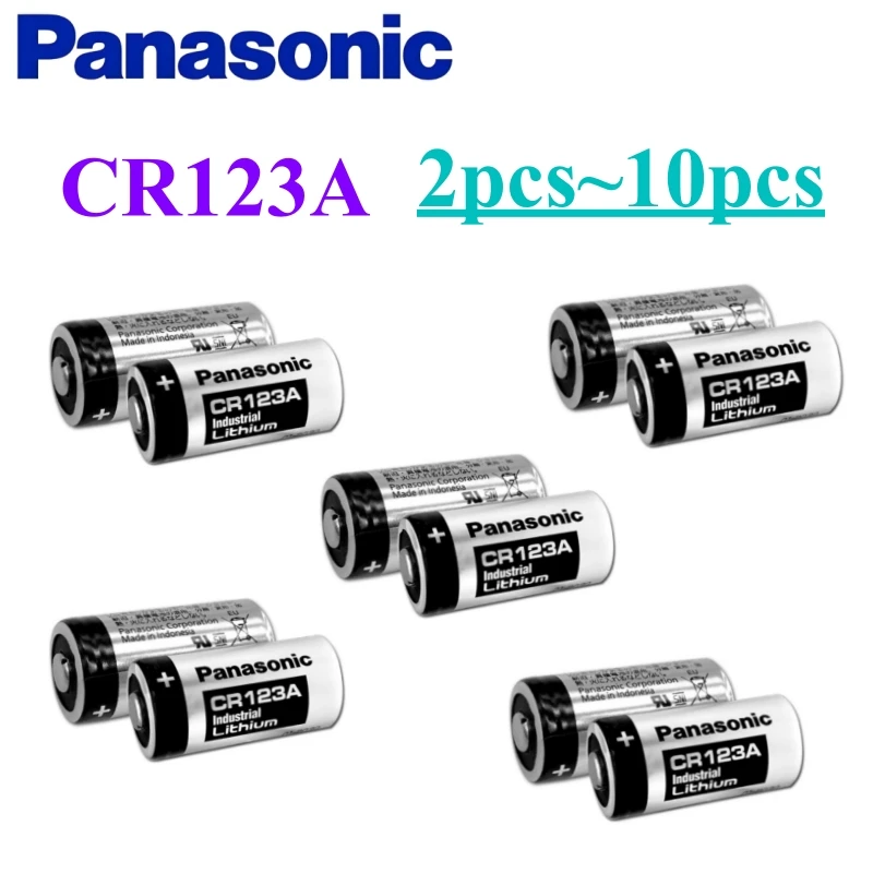 2 ~ 10 шт. оригинальный Panasonic 123 литиевый аккумулятор для камеры 3 В Arlo CR123A CR17345 DL123A EL123A 123A