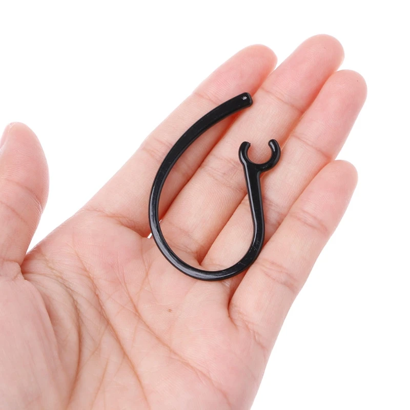 Ganchos para orejas soporte abrazadera, cubierta retráctil para auriculares, 2 uds.