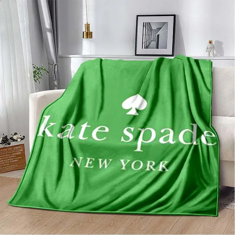 Fashion brand logo Ke-Kate-Spade-e plush blanket home sofa bed decoration portable picnic gift warm blanket