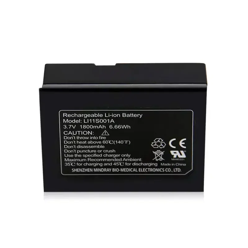 3.7V 1800mAh medical replacement battery for LI11S001A PM60