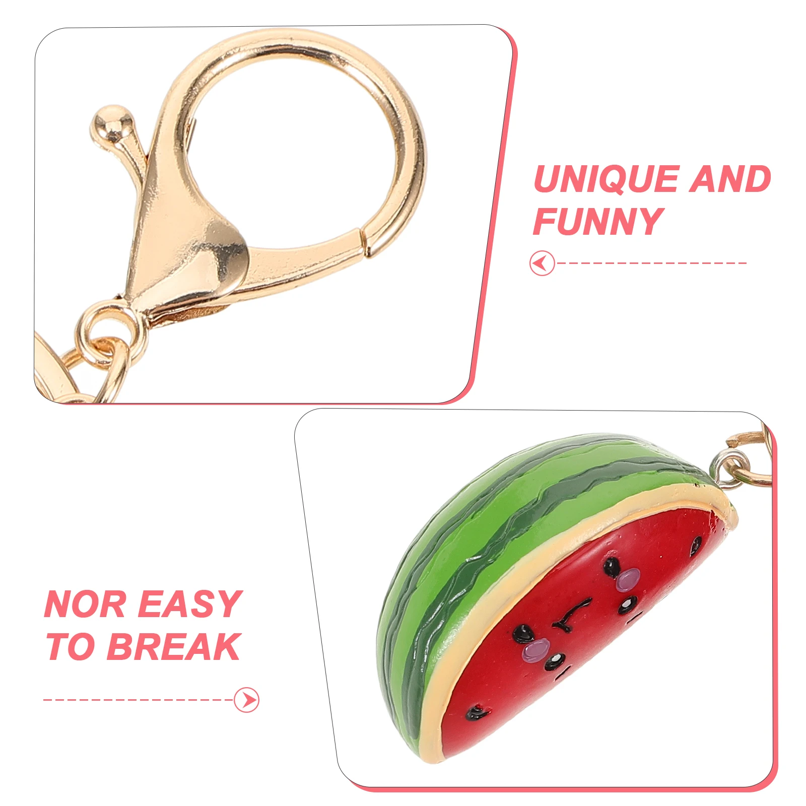 

Watermelon Keychain Fruit Theme Hanging Ornament Gift Idea Party Bags Keys Phones Decorative Accessory Fruit Shape Pendant Charm