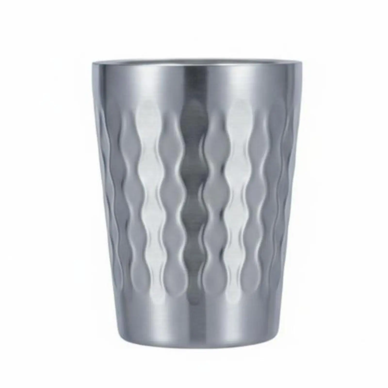 Stainless Steel Mug Creative Hammered Texture Tumbler Insulated Cup for Hot Cold Beverage Use
