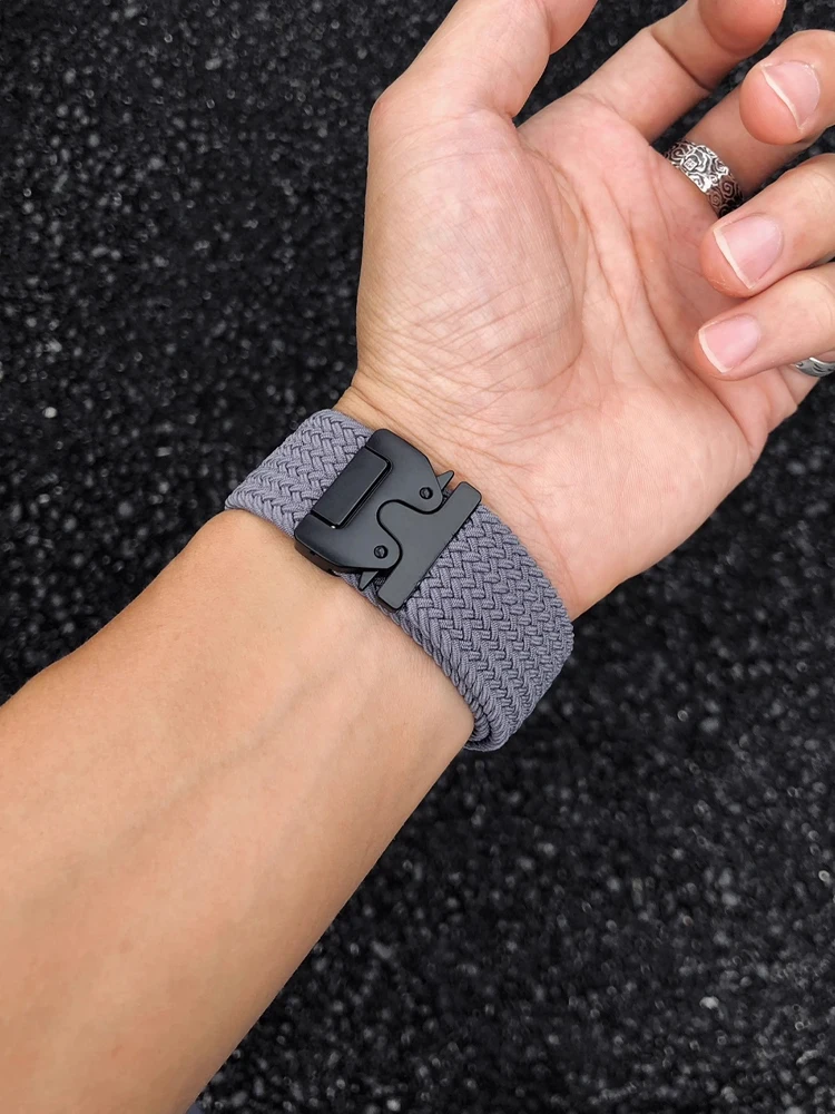 Parachute Straps For Galaxy Watch 7/FE/6 classic/5/5 Pro/4 40mm 44mm Braided No Gaps Wrist Bracelet correa Galaxy watch 7 Band