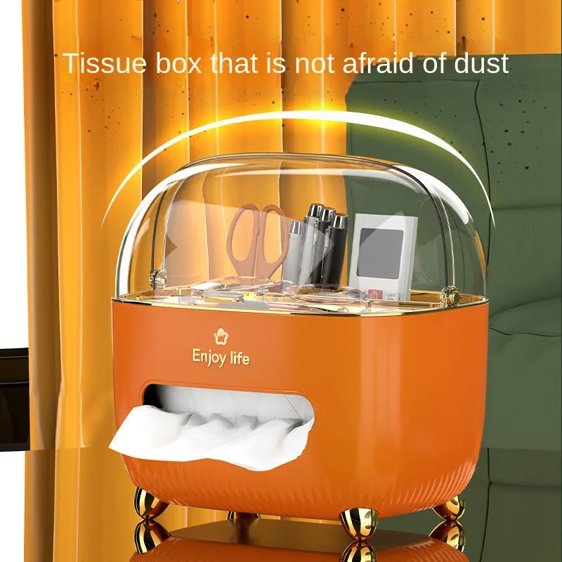 Household Tissue Box Living Room Coffee Table Restaurant Creative Light Luxury Simple Multi-function Remote Control Storage Box