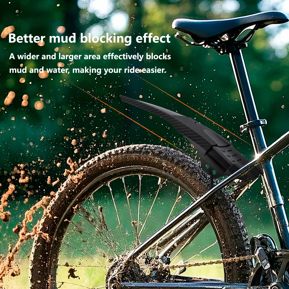 1Set Bicycle Fenders Mountain Road Bike Mudguard Front And Rear MTB Mud Guard Wings For MTB  Bicycle Cycling Accessories - Image 2