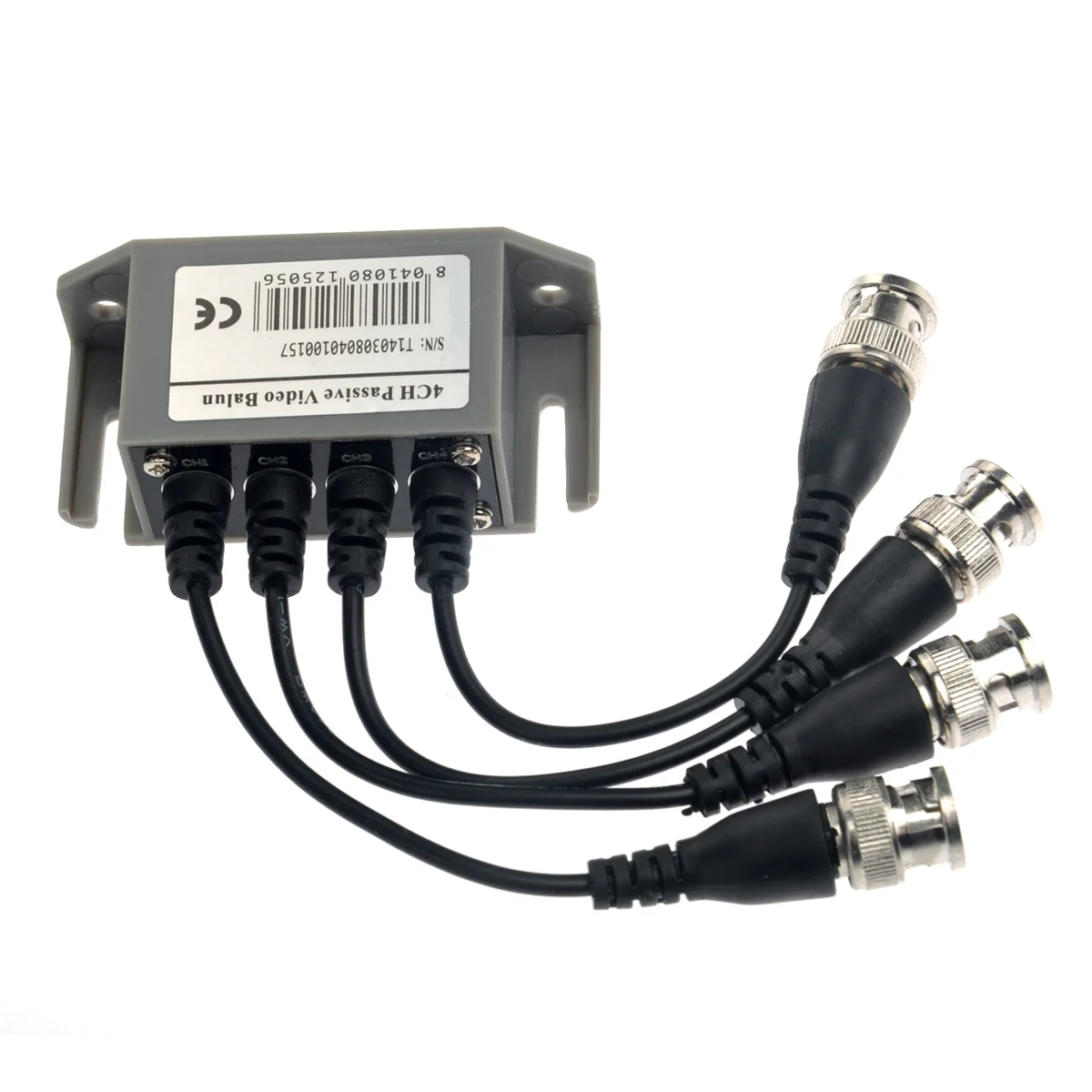 

4CH Video Transceiver 4 Channel Connector No Power CCTV Signal Converter Passive to for CAT-5