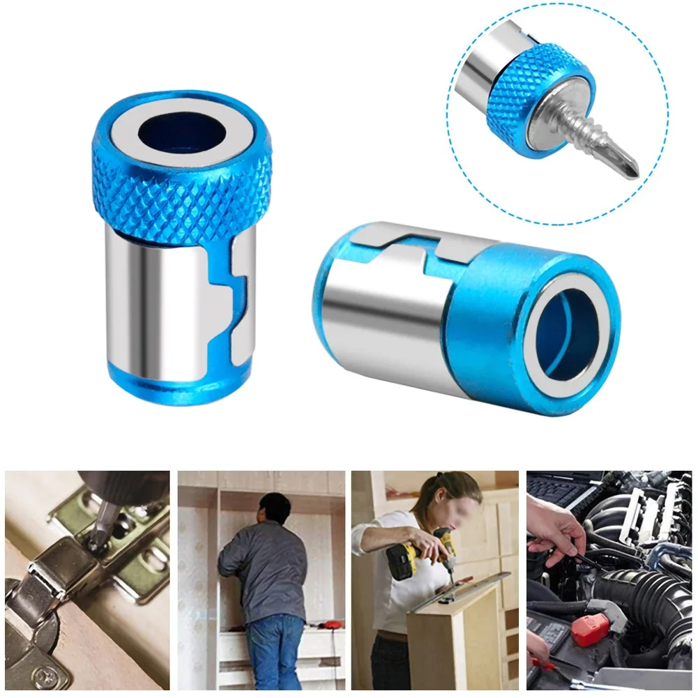 1PCS Universal Magnetic Ring Alloy Magnetic Ring Screwdriver Bits Anti-corrosion Strong Magnetizer Drill Bit Magnetic Ring