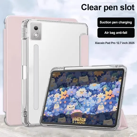 

Прозрачный чехол для Lenovo Pad Pro 12,7 дюйма 2025 idea Tab Pro12.7 M11 K11 B11 P11 Plus Pad11 P11 Pro M10 Plus 3rd с слотом для ручки