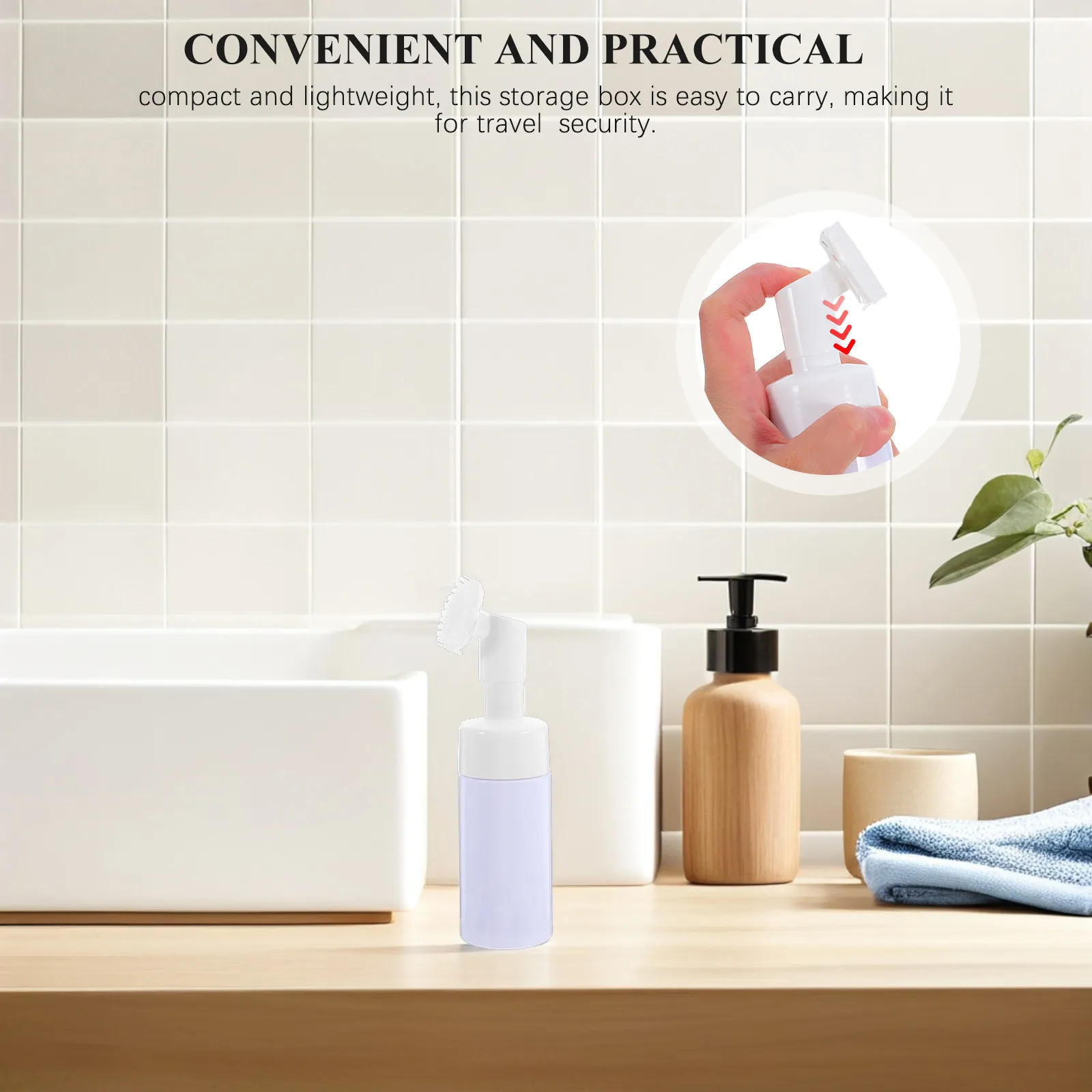 

Флакон-помпа для мусса 100 мл, пластиковый многоразовый контейнер для очищающего средства для лица, пустой дорожный дозатор для пенного мыла, тайное хранилище