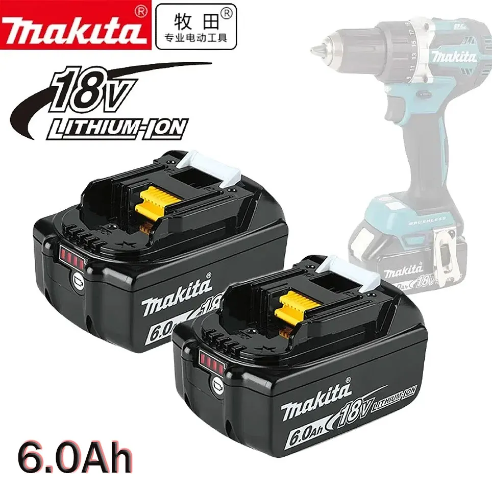 

18V 6.0Ah Makita Original With LED lithium ion replacement LXT BL1850 BL1860B BL1860 Makita rechargeable power tool battery