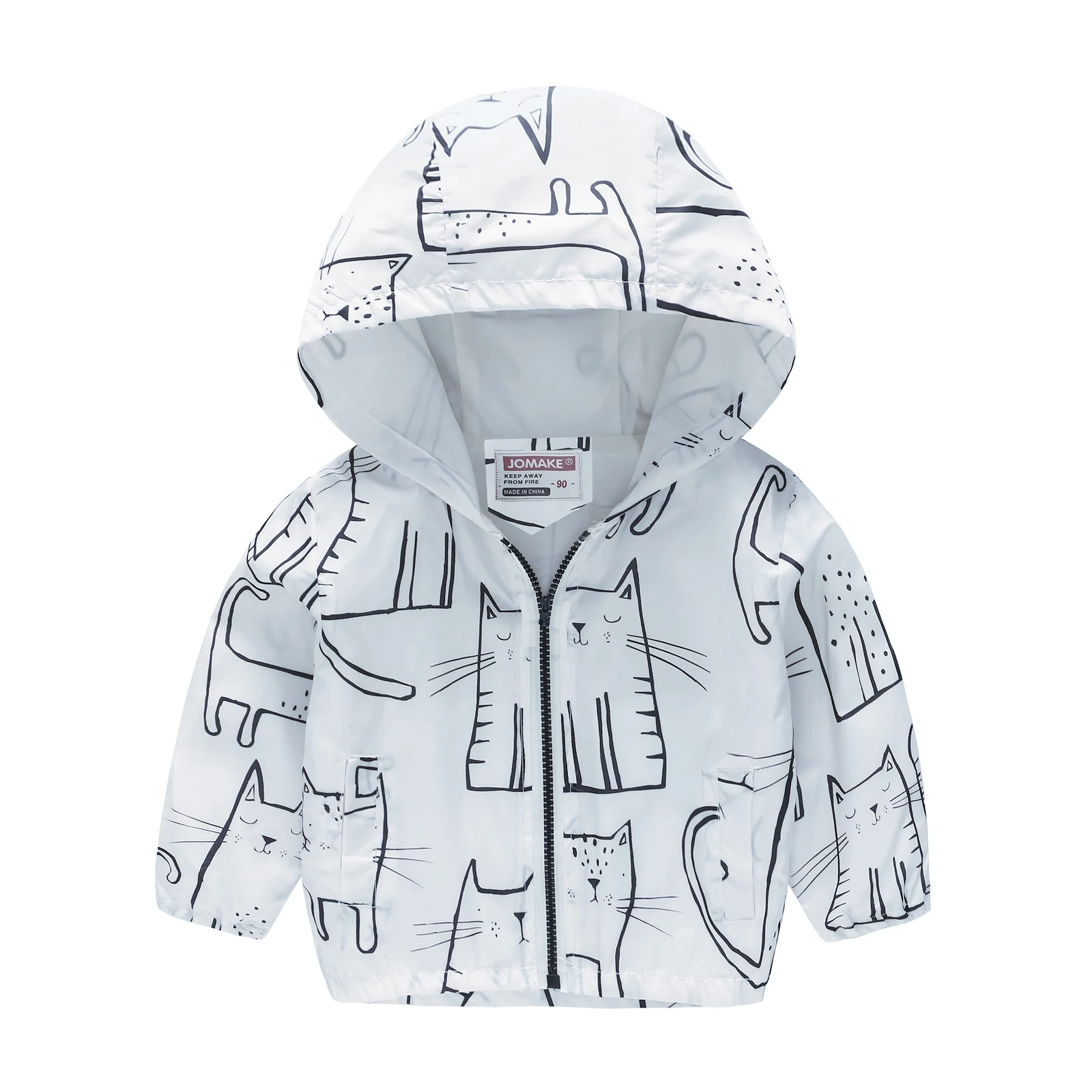 Stylish Cartoon Dinosaur Windbreaker Jacket for Girls - Perfect for Casual Wear!