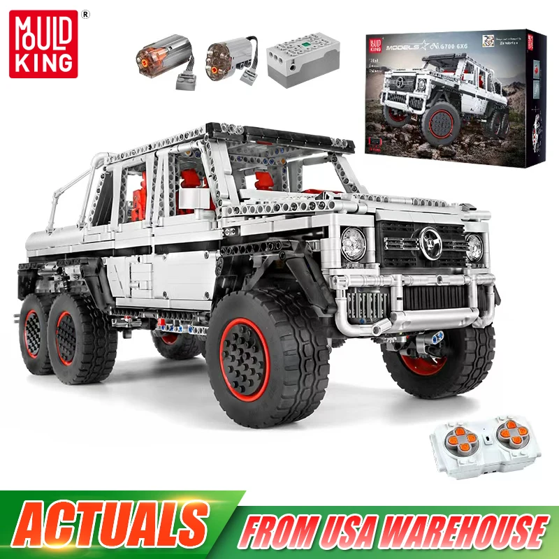 

Mould King 13061 Technical Car Toys The RC Motorized G63 6x6 Car Building Block Assembly 1:10 Car Model Brick Kid Christmas Gift