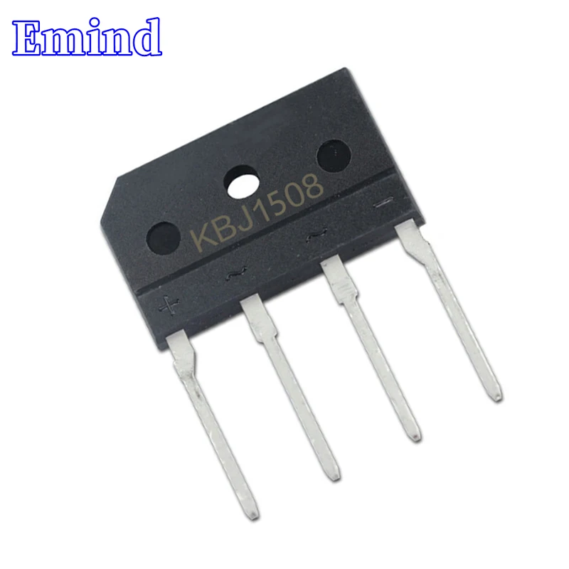 

5Pcs KBJ1508 Bridge Rectifier 15A/800V KBJ15K Bridge Stack Cutable Foot KBJ Footprint Flat Bridge