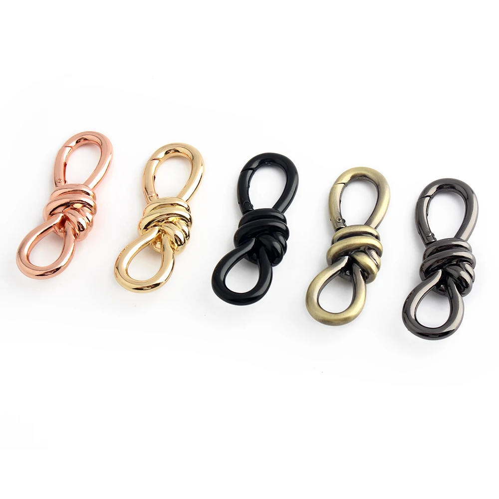 2/10/30PCS 74x25mm 8-way Shape Open Metal Spring Rings For Bags Handbag Shoulder Belt Key Fob Chain Buckle Gate Ring Accessories